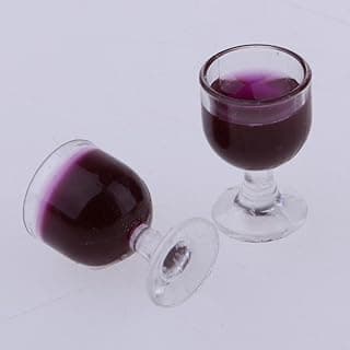 Set Of 10 Pieces Miniature Champagne Cup Wine Glasses Dollhouse Foods Groceries Kitchen Fairy Garden Decorations |Miniature Decor Accessories For Dollhouse, Realistic Detail, Gift For Kids &