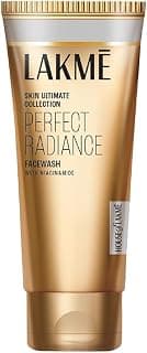 Lakme Perfect Radiance Brightening Facewash with 98% Pure Niacinamide Complex | For Glowing Skin with Glycerin | Known to Reduce Pigmentation | 100gm