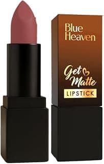 Blue Heaven Get Matte Lipstick | Soft Matte Finish and Lightweight Formula | Intense Pigment | Long-Lasting Lipsticks For Women | 601B | 4gm