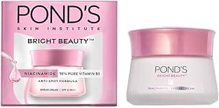 POND'S Bright Beauty Day Cream 35 g, Non-Oily, Mattifying Daily Face Moisturizer, SPF 15 - With Niacinamide to Lighten Dark Spots for Glowing Skin