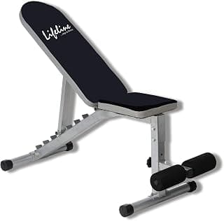 Lifeline LB 311 Gym Bench Press for Home 8-Level Flat Incline Decline Bench