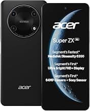 acer Super ZX 5G (Carbon Black, 6GB RAM, 128GB) | Segment-First FHD+ 6.8” 120Hz Display | Sony 64MP AI Triple Camera | 5000 mAh Long Lasting Battery