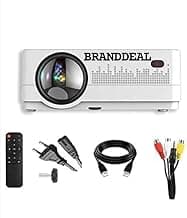 Office/Home Full Hd Projector 4000 Lumens 1920X1080, 50" - 200" INCH, Andorid 9 4K Support Display with Miracast, WiFi & HDMI/AV/VGA/USB/TV Input Portable Projector