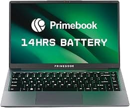 Primebook 2 Pro (2026) | 8GB RAM, 128GB UFS Storage | 14.1-Inch FHD IPS Display | 14 Hours Battery | MediaTek Helio G99 | Android 15 (PrimeOS 3.0) | Backlit Keyboard | in-Built AI (Gray)