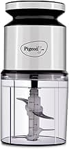 Pigeon Ultra Fast Electric 300 Watts Electric Chopper For Kitchen, Twin Blade Technology, 600 Ml 'Chop-N-Store' Plastic Bowl With Lid, Vegetable Chopper, Cutter, Chop, Mince, Dice, Whisk, Blend, Red