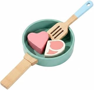 Realistic Details Pretend Cutting Food Toys Educational Wooden Play Food Set Natural Wood Kids Kitchen Toy Set Safe Rounded Edges for Toddlers, Home, Kids Kitchenware|Groceries & Supermarke