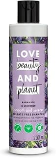 Love Beauty & Planet Argan Oil and Lavender Sulfate Free Smooth and Serene Shampoo|| No Parabens|| No Dyes|| 200ml