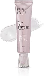Swiss Beauty Glow Up Strobe Cream | Dewy Radiance | Hydrating | Versatile Use | With Jojoba Oil | For All Skin Types | 30ml, Shade- 1. Pink Twilight