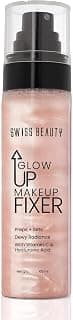 Swiss Beauty Glow Up Makeup Fixer | Preps + Sets | Dewy Radiance | For Face & Body | With Vitamin C & Hyaluronic Acid | 100ml