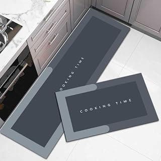 Kitchen Mats, Waterproof Memory Foam Kitchen Rugs, Standing Desk Mat Floor Mats, Comfort Runner Rug Carpets for Kitchen Floor, Sink