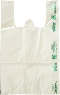 Compostable Biodegradable Carry Bag 13 X 16 Inches for Shopping, Food or Grocery Storage | Leak Proof, Durable | Certified Eco-Friendly Grocery Bag or Retail, Supermarket