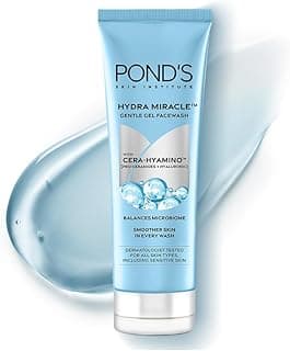 POND'S Hydra Miracle Gentle Gel Face Wash 100g | Refreshing Gel Face Wash | Gently cleanses and balances Microbiome for 24-hour Hydration