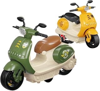 Jack Royal Scooter Toys for Kids Toddlers Baby Boys Girls Adults Seat Model Toys Steering Wheel Car Toy Track, Mini Motorcycle Toy Pull Back (Multi Color) Pack of 1
