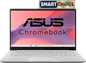 ASUS Chromebook CX1405 (2026), Smartchoice,Intel N50 Processor, Intel UHD iGPU, 8GB RAM, 128GB SSD, FHD, 14" (35.5 cm), Chrome OS, Pure Grey, 1.39 Kg, CX1405CTA-S60622, 42WHrs, Thin & Light Laptop