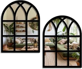 Sehaz Artworks Arched Jharokha Wall Decor Items for Living Room - 40x30 CM | Mirror Wall Hanging, Home Decoration Items For Living Room,Home Decor For Living Room,Bedroom Decorative Items For Home Dec