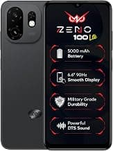 Zeno 100 Lite | UNISOC Octa-Core Processor | 2GB + 4GB RAM 64GB Storage | 5000mAh Battery | 6.6" HD+ 90Hz Display | DTS Sound | Pure Black