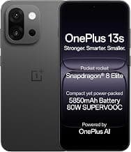 OnePlus 13s | Snapdragon® 8 Elite | Smarter with OnePlus AI | Lifetime Display Warranty | 12GB+256GB | Black Velvet