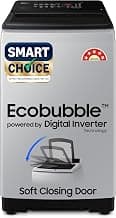Samsung Smart Choice 8 kg, 5 star, Eco Bubble Tech, Digital Inverter Motor, Soft Closing Door, Fully-Automatic Top Load Washing Machine (WA80BG4441BGTL, Light Gray)