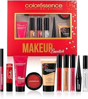 Coloressence Makeup Essentials Kit, Pack of 10 Premium Products | For All Indian Skin Tones | Travel Friendly | Easy to Use