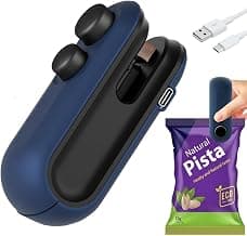 Mecity Mini Sealing Machine for Food Packets, Packet Sealer Machine, Packing Machine Sealing - Portable Plastic Sealing Machine Heat Sealer for Home, Vacuum Sealer for Plastic Bags (Multi, Medium)
