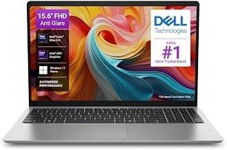 Dell 15 AI Powered Laptop, Intel Core Ultra 5 225H, 16GB DDR5 RAM, 512GB SSD, 15.6" FHD Anti-Glare Display, Intel Arc Graphics, Dedicated Copilot Key, Backlit Keyboard, Silver, Win11 Home + MSO H&S'24