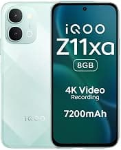 iQOO Z11xa 5G (Prismatic Green, 8GB RAM, 128 GB Storage) | Massive 7200mAh Battery | Dimensity 7400 Turbo Processor | OriginOS 6 with 4 Years of Security Updates*