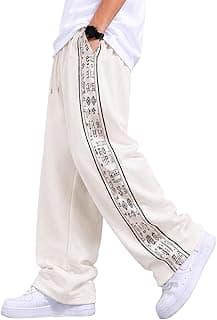 Men Baggy Printed Track Pant | Loose Fit Casual Lower for Men | Everyday Wear