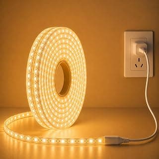 MoonlitDreams 3 Meter LED Rope Light for Decoration – Waterproof Warm White SMD Cove Light for Ceiling, Home Décor, LED Pipe Light for Diwali, Festival, Indoor, Outdoor Use