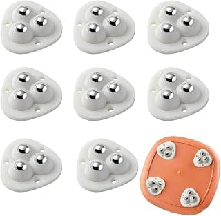 UB Unity Brand 4pcs Caster Wheel Self Adhesive Caster Wheel 360° Swivel Wheels for Furniture, Small Appliance, DIY Modification Moving Table Heavy Duty Caster Wheels (White)