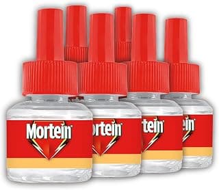 Mortein 45ml x 6 (Buy 4 Get 2 Free) Fits All Machines | SmartPlus Mosquito Repellent Refill | Mosquito Repellent & Killer | 100% Protection from Dengue Mosquitoes, Pack of 6
