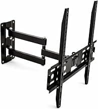 Caprigo Full Motion TV Wall Mount Bracket for 26 to 50 Inch LED/HD/Smart TV’s, Universal Heavy Duty TV Stand for Wall with Swivel Rotation & Tilt Adjustments (M472)