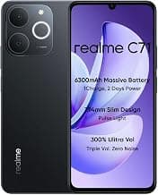 realme C71 4G Smartphone 6GB+128GB,6.745 inch Screen, 90Hz Eye Comfort Display, 6300mAh Battery, 37MP Cameras, Unisoc T7250 Chip, IP54, Obsidian Black