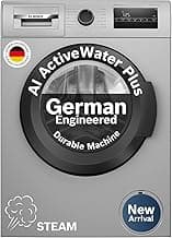 Bosch 7 kg 5 Star Front Load Fully-Automatic Washing Machine, Antibacterial Tech, AI ActiveWater, 15 Wash Programs, 53L Large Drum, SoftCare Paddle, Silver, WAJ24266IN (2026 Model)