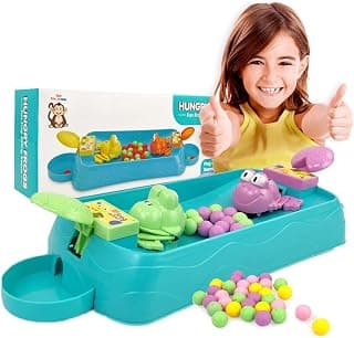Wembley Hungry Frog Indoor Game for Kids | Family Board Game | Frog Toys for Kids Activity | 2 Player Fun Interactive Frog Eat Beans Game | Gift for Girls and Boys - Proudly Made in India