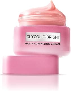 L'Oréal Paris Glycolic Bright Matte Luminizing Cream, 15ml | Instant glow booster | Fades dark spots | Highlighter in moisturzier | Strobe Cream