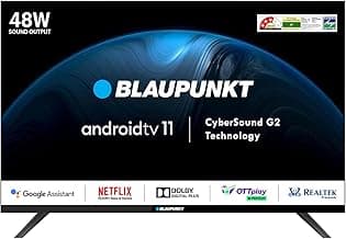 Blaupunkt CyberSound G2 Series 108 cm (43 inch) Full HD LED Smart Android TV 2023 Edition with Dolby Digital Plus & 48 W Sound Output (43CSG7105)