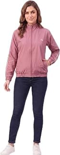 Women Lightweight Jacket | Solid Casual Windcheater With 2 Pockets