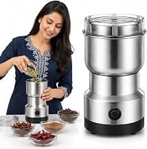 Wowfit Nima Grinder Electric Coffee Grinder, Mini Grinder Machine for Kitchen, Coffee Bean Grinder Electric, Mini Mixer Grinder Electric, Chutney Grinder, Masala Mixer Grinder Small, Mixer for Home