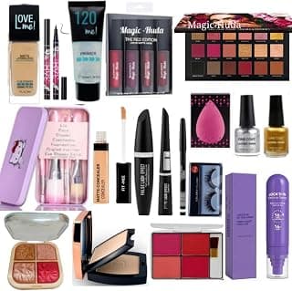 Magic Huda HD Professional Makeup Combo Kit For Women & Girls All Products In 1, Box For girls and wome.(Set of-15)