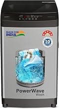 Bosch 7 kg 5 Star Fully Automatic Top Load Washing Machine,PowerWave Wash,Inbuilt Dual Lint Filter, Stainless Steel VarioDrum with 5 fin Pulsator, Water Save, Flex Drain, Dark Grey (WOE70AH0IN)