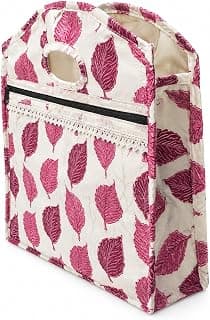 Multipurpose Grocery & Storage Bag (pink off white)