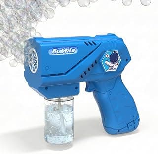 Lifelong Cuppy Bubble Blaster Gun Blue Toy for Kids | Compact Electric Bubble Machine with 1 Bubble Solution | One-Touch Operation, Durable Build | Outdoor Indoor Party Gift for Toddlers & Boys Girls