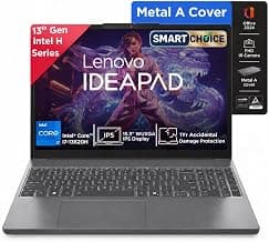 Lenovo IdeaPad Slim 3 Smartchoice 13th Gen, Core i7-13620H, 16GB RAM, 512GB SSD, WUXGA IPS, 15.3 inch (38.8cm), Windows 11, Office 24, Grey, 1.6Kg, 83K1016UIN, Top Metal Cover, Backlit KB, Laptop