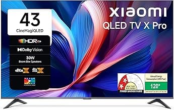 Xiaomi 108 cm (43 Inches) X Pro Series QLED 4K Ultra HD Smart Google TV L43MB-APIN