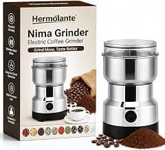 Nima Grinder Mini Mixer Grinder Small Size, Coffee Grinder Electric, Portable Electric Grinder With Powerful Stainless Steel Blades, Masala Grinder Machine, Spice Grinder for Kitchen, Grinder for Home