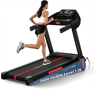 Lifelong 4.5HP Peak Foldable Treadmill for Home| Gym Equipment for Home Workout | Wide Belt | LED Display | 15 Level Auto Incline | 14 km/h Speed | 12 Preset Programs | Hydraulic Fold | Bluetooth & Fi
