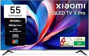Xiaomi 138 cm (55 Inches) X Pro Series QLED 4K Ultra HD Smart Google TV L55MB-APIN