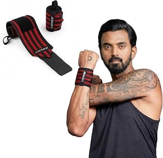 Boldfit Wrist Band for Gym Workout Wrist Support for Gym Straps for Men Hand Band Strap for Man Accessories for Men Workout Wrists Supporter wrap for man Workouts Accessories for Women Hand Wraps
