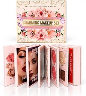 SKINPLUS All-in-One Makeup Kit for Women, Charming Beauty Makeup Set with Eyeshadow, Blush, Highlighter & Face Palette