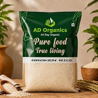 Broken Rice 500 g | Premium Quality Rice for Daily Cooking | Porridge, Idli, Dosa & Traditional Recipes | Healthy Indian Grocery Essential